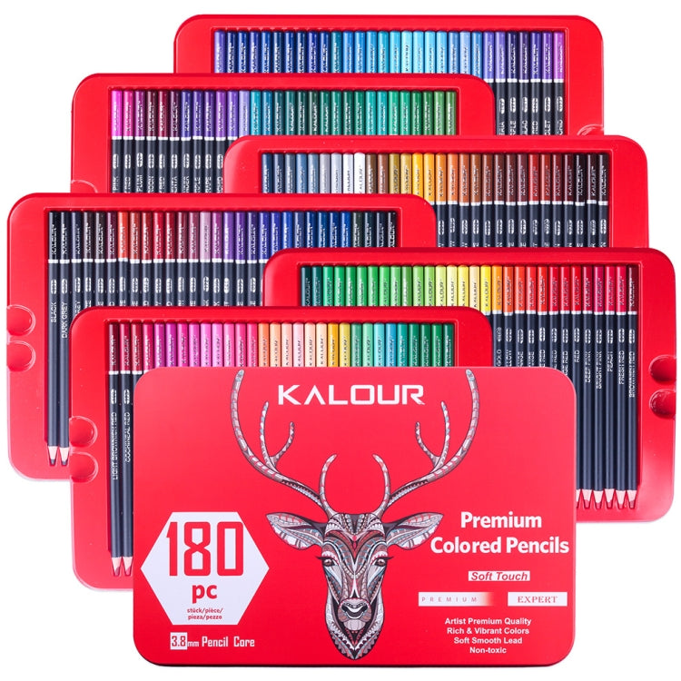 KALOUR 180 Colors Color Lead Set Painted Pencils Art Painting Supplies(Iron Box) - Art Supplies by KALOUR | Online Shopping South Africa | PMC Jewellery