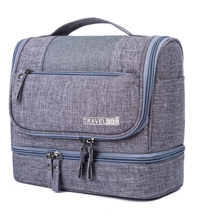 RH523 Travel Makeup Storage Bag Large-Capacity Waterproof Anti-Mildew Dry And Wet Separation Package Portable Hook Wash Bag(Grey) - Storage Bags by PMC Jewellery | Online Shopping South Africa | PMC Jewellery