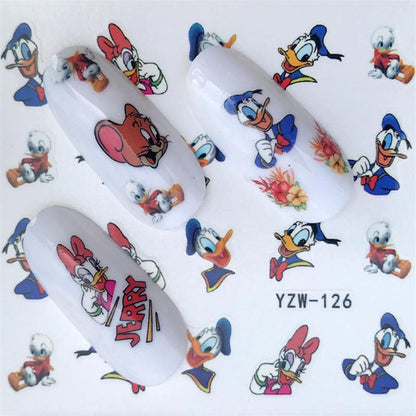 10 PCS Summer Colorful Nail Sticker Water Transfer Nail Decorations(YZW-126) - Nail Stickers by PMC Jewellery | Online Shopping South Africa | PMC Jewellery