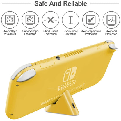 2 PCS DOBE TNS-19062 Host Charging Bottom Portable Triangle Game Console Charger For Switch / Lite(Yellow) - Charger & Power by DOBE | Online Shopping South Africa | PMC Jewellery