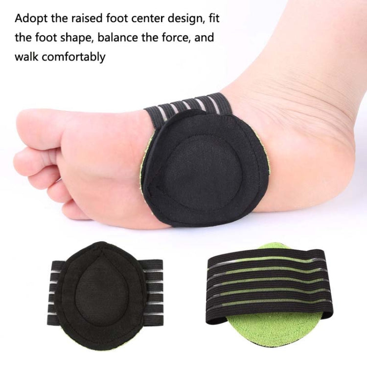 Plantar Fascia Heel Pad Arch Support Insole Heel Pain Relief And Shock Absorption Orthosis, Size: Free Size(Green Black) - Shoes Care by PMC Jewellery | Online Shopping South Africa | PMC Jewellery