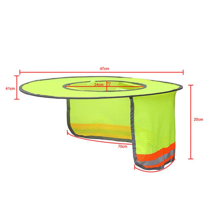 Construction Site Outdoor Construction Foldable Reflective Safety Sun Hat, Size: One Size(Fluorescent Orange) - Workplace Safety Supplies by PMC Jewellery | Online Shopping South Africa | PMC Jewellery