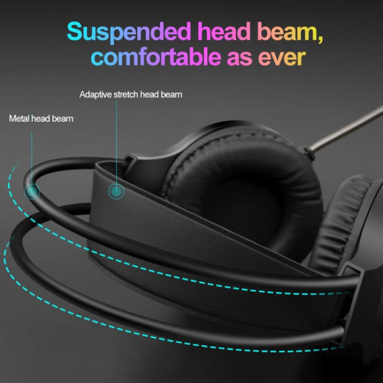 Smailwolf AK3 Headset Game Headphones Wired Luminous Desktop Computer Headset, Style: 3.5mm Double Plug - Multimedia Headset by PMC Jewellery | Online Shopping South Africa | PMC Jewellery