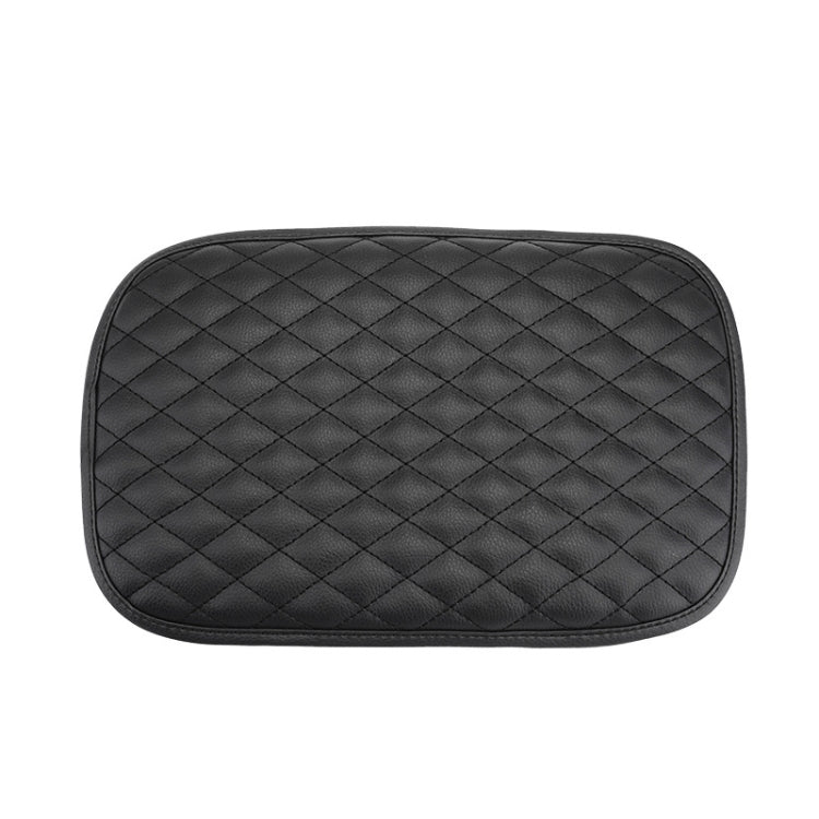 Leather Car Universal Central Armrests Pad Anti-Slip Armrest Box Mat(Black) - Seat Accessories by PMC Jewellery | Online Shopping South Africa | PMC Jewellery