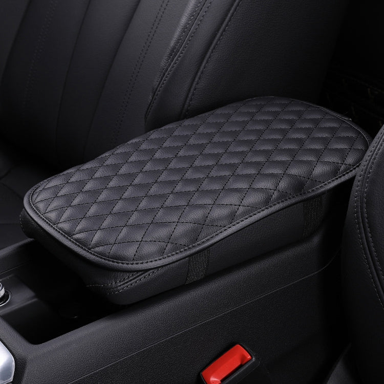 Leather Car Universal Central Armrests Pad Anti-Slip Armrest Box Mat(Black) - Seat Accessories by PMC Jewellery | Online Shopping South Africa | PMC Jewellery