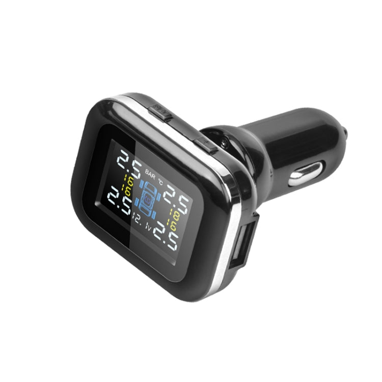 Q3 Mini Cigarette Lighter Car Wireless Tire Pressure Monitoring System TPMS Car Temperature Voltage Tire(Black) - Tire Pressure Gauges by PMC Jewellery | Online Shopping South Africa | PMC Jewellery