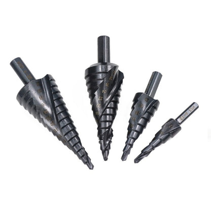 4-32mm Triangular Shank Spiral Flute Step Drill Bit - Drill & Drill Bits by PMC Jewellery | Online Shopping South Africa | PMC Jewellery
