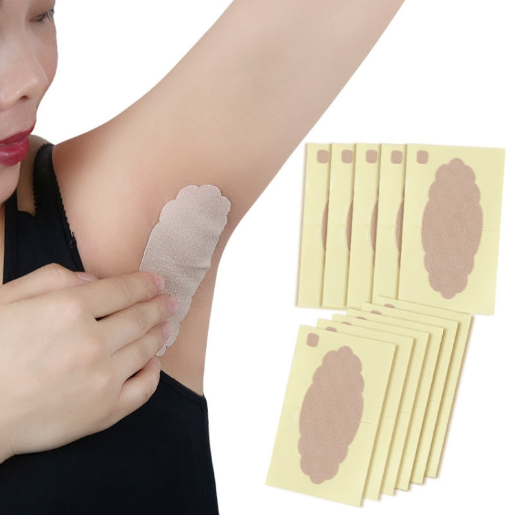 10 PCS Underarm Antiperspirant Patch Armpit Sweat Pad Foot Sweat Absorbing Deodorant Patch(Flesh Color As Shown) - Other Accessories by PMC Jewellery | Online Shopping South Africa | PMC Jewellery