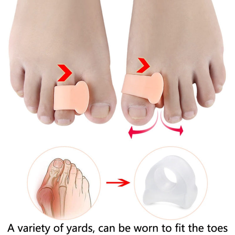 10 Pairs Great Toe Orthosis Separator Soft and Comfortable Toe Care Cover, Size: S(Skin Color) - Corrector by PMC Jewellery | Online Shopping South Africa | PMC Jewellery