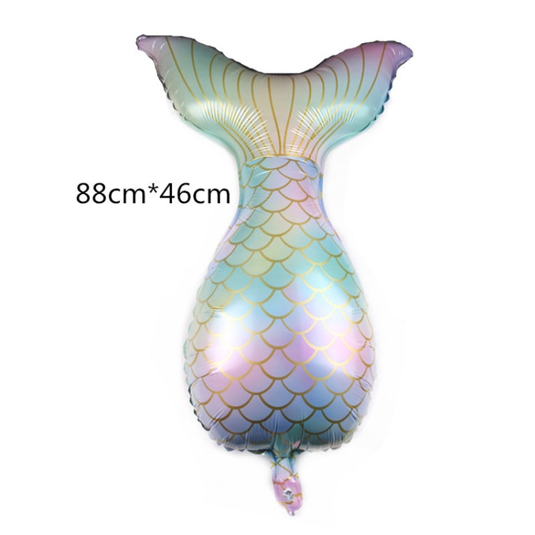 5 PCS Cartoon Mermaid Tail Aluminum Film Balloon Aquarium Decoration Balloon Mall Dress Up Balloon(Colorful) - Balloons by PMC Jewellery | Online Shopping South Africa | PMC Jewellery