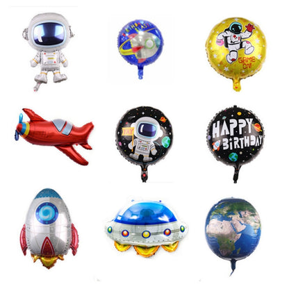 10 PCS Space Aluminum Film Balloon Children Decorate Birthday Party Decoration Balloons,Style: Space Rocket - Balloons by PMC Jewellery | Online Shopping South Africa | PMC Jewellery