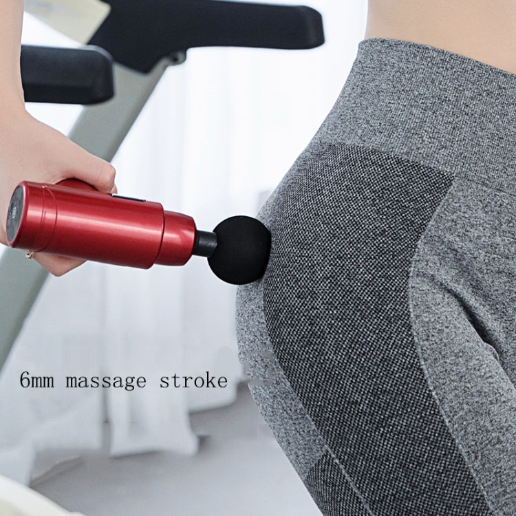 Fascia Massager Mini Electric Muscle Massager Portable Fitness Muscle Relaxing Massager LCD(Dark Night Black) - Massage gun & Accessories by PMC Jewellery | Online Shopping South Africa | PMC Jewellery