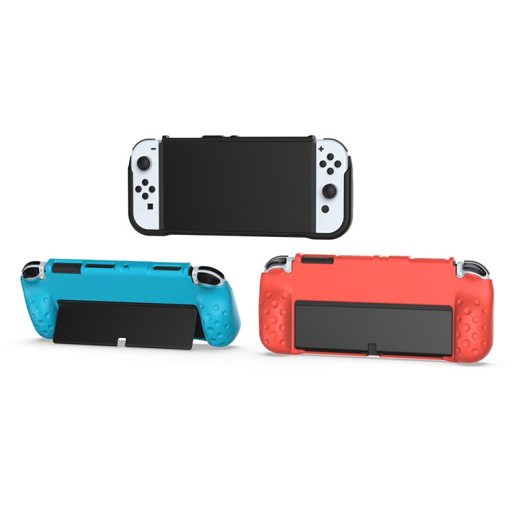 DOBE TNS-1142 Anti-Slip Anti-Fall Game Console Soft Shell Protective Cover For Nintendo Switch OLED(Red) - Cases by DOBE | Online Shopping South Africa | PMC Jewellery