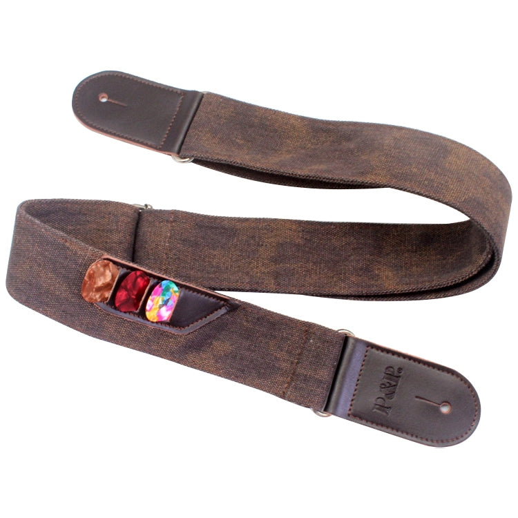 Leather Guitar Strap Retro Cowboy Electric Guitar Pick Strap(Brown) - Stringed Instruments by PMC Jewellery | Online Shopping South Africa | PMC Jewellery