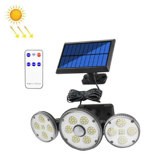 134 LED Solar Split Type Courtyard Lamp Outdoor Waterproof Corridor Garden Human Body Sensing Street Light - With Solar Panel by PMC Jewellery | Online Shopping South Africa | PMC Jewellery