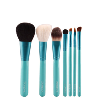 ZOREYA 7-In-1 Portable Bucket Makeup Brush Set For Beginners Makeup Bucket Brush, Exterior color: Green - Makeup Brushes by PMC Jewellery | Online Shopping South Africa | PMC Jewellery