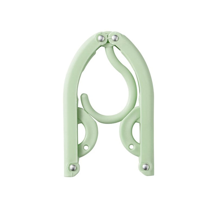 3pcs Portable Travel Folding Hanger Multi-Function Plastic Drying Rack(Green) - Shelf & Hooks by PMC Jewellery | Online Shopping South Africa | PMC Jewellery