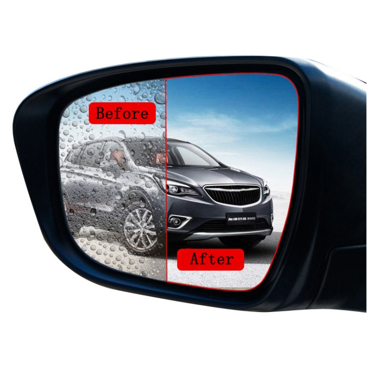 2pcs /Set Rainproof Anti-Fog And Anti-Reflective Film For Car Rearview Mirror Round 95mm(Transparent) - Auto Film by PMC Jewellery | Online Shopping South Africa | PMC Jewellery