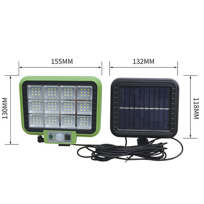 12 x 9 LED Outdoor Waterproof Solar Split Type Wall Light Human Induction Garden Corridor Household Street Light - With Solar Panel by PMC Jewellery | Online Shopping South Africa | PMC Jewellery