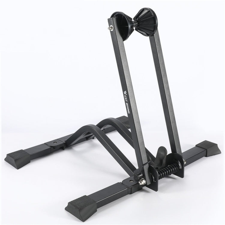 WEST BIKING Portable Bicycle Parking Display Stand(Black) - Holders by WEST BIKING | Online Shopping South Africa | PMC Jewellery | Buy Now Pay Later Mobicred