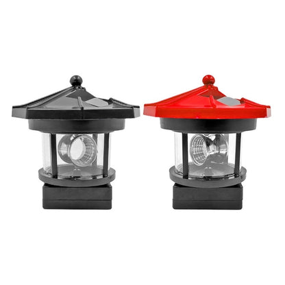 Outdoor Waterproof LED Solar Rotating Lighthouse Garden Decoration Induction Landscape Light(Red) - With Solar Panel by PMC Jewellery | Online Shopping South Africa | PMC Jewellery