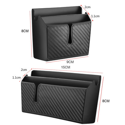 DM-020 Car Sticky Carbon Fiber Storage Bag Car Mobile Phone Storage Box Large - Stowing Tidying by PMC Jewellery | Online Shopping South Africa | PMC Jewellery