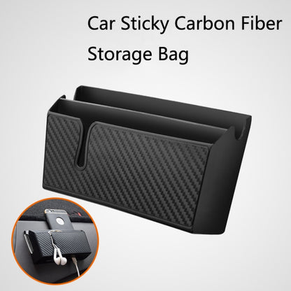 DM-020 Car Sticky Carbon Fiber Storage Bag Car Mobile Phone Storage Box Large - Stowing Tidying by PMC Jewellery | Online Shopping South Africa | PMC Jewellery