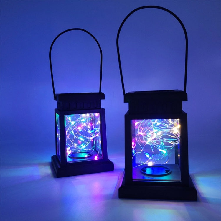 Solar LED Starry Wind Lantern Festival Decoration Retro Copper Wire String Light(Colorful) - With Solar Panel by PMC Jewellery | Online Shopping South Africa | PMC Jewellery