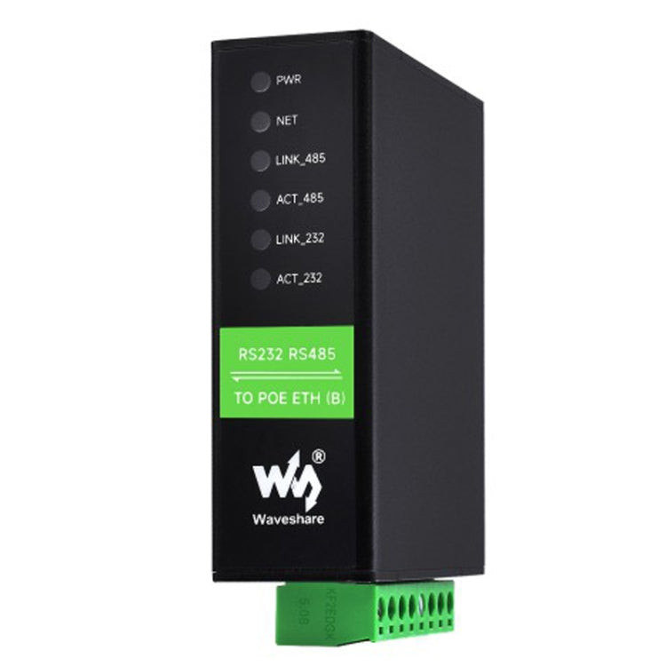 Waveshare RS232 RS485 To RJ45 Ethernet Serial Server, Spec: RS232 RS485 TO POE ETH (B) - Other Accessories by Waveshare | Online Shopping South Africa | PMC Jewellery