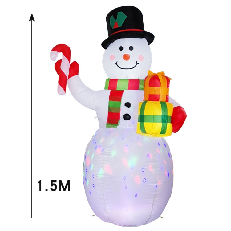 Santa Claus Christmas Tree Snowman Inflatable LED Luminous Christmas Ornaments, US Plug(QM0003-1.5M) - Ornaments by PMC Jewellery | Online Shopping South Africa | PMC Jewellery
