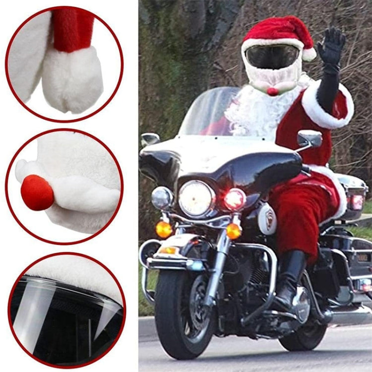 Motorcycle Helmet Christmas Hat Outdoor Crazy Funny Santa Helmet Cover - Wearable Decoration by PMC Jewellery | Online Shopping South Africa | PMC Jewellery