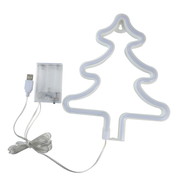 Christmas Decoration Neon Lights Wall-Mounted Ornaments, Spec: Snowflake-Warm Light - Decoration Lamps by PMC Jewellery | Online Shopping South Africa | PMC Jewellery