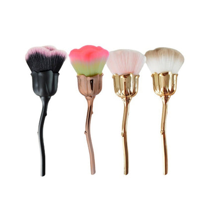 Rose Flower Makeup Brush Loose Powder Brush Beauty Tools(Red Head Rose) - Makeup Brushes by PMC Jewellery | Online Shopping South Africa | PMC Jewellery