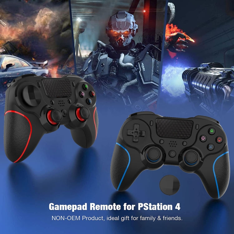 MB-P913 PC Six-Axis Somatosensory Back Key Programming Dual Vibration Bluetooth Gamepad For PS4 Pro(Blue Black) - Gamepads by PMC Jewellery | Online Shopping South Africa | PMC Jewellery