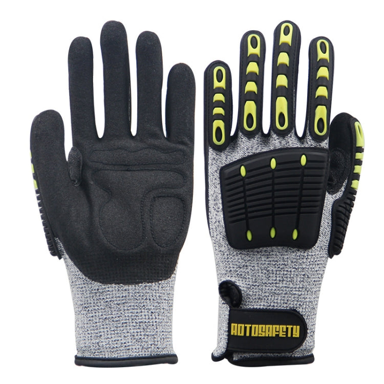 ROTOSAFETY RZT-HFZ20 Shock-Proof Anti-Smashing Anti-Cutting Anti-Collision Gloves TPR Mechanical Maintenance Fire Rescue Miners Mining Anti-Stab Gloves, Size: L - Workplace Safety Supplies by PMC Jewellery | Online Shopping South Africa | PMC Jewellery