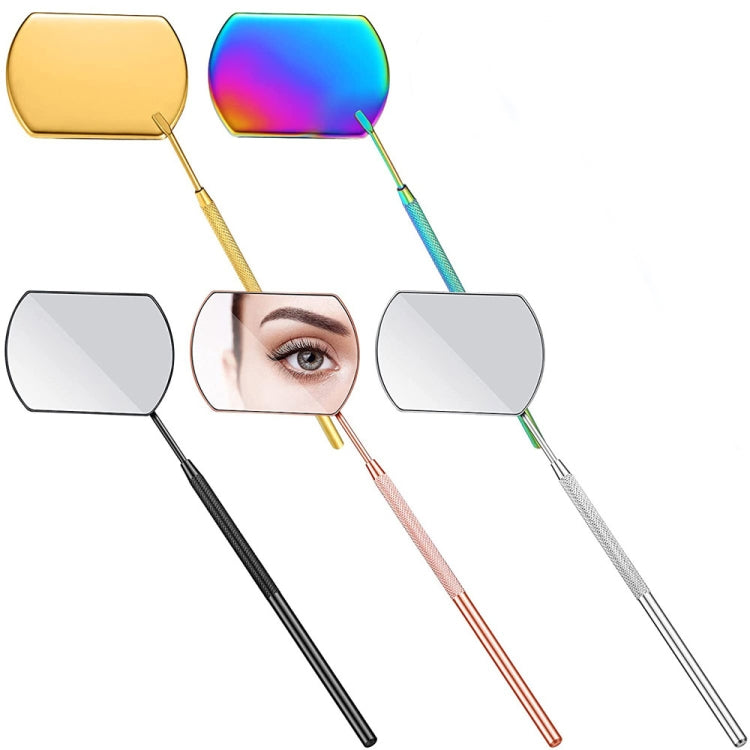 3 PCS Eyelash Extension Handheld Inspection Mirror Rectangular Lens Anti-Warping Root Anti-Fog Mirror Eyelash Mirror, Color Classification: Colorful - Mirror by PMC Jewellery | Online Shopping South Africa | PMC Jewellery