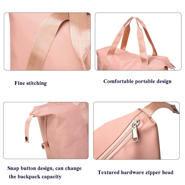 Travel Bag Large Capacity One-Shoulder Handbag Sports Gym Bag Dry And Wet Separation Duffel Bag(Pink) - Handbags by PMC Jewellery | Online Shopping South Africa | PMC Jewellery