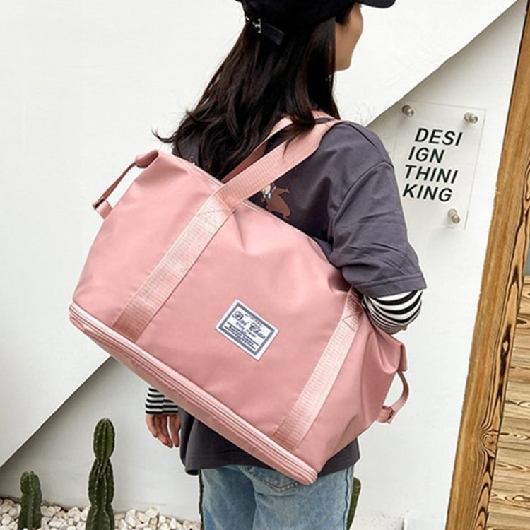 Travel Bag Large Capacity One-Shoulder Handbag Sports Gym Bag Dry And Wet Separation Duffel Bag(Pink) - Handbags by PMC Jewellery | Online Shopping South Africa | PMC Jewellery