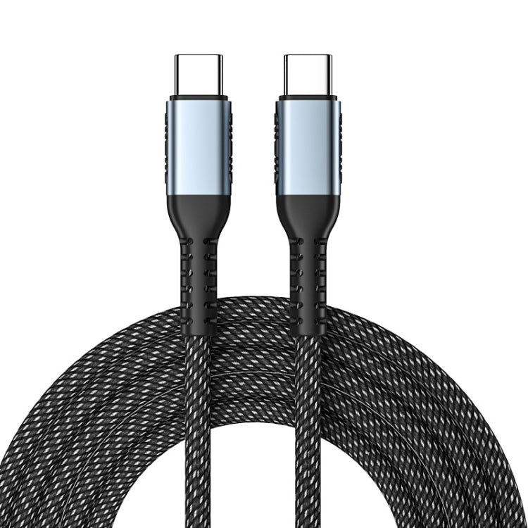 1m 100W PD Fast Charge Type-C Male to Male Data Sync Charging Braided Cable, Length: - USB-C & Type-C Cable by PMC Jewellery | Online Shopping South Africa | PMC Jewellery