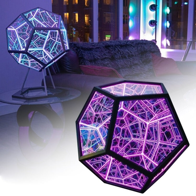 Cool Infinite Dodecahedron Colorful Night Light, Size: 20x20x20cm - Novelty Lighting by PMC Jewellery | Online Shopping South Africa | PMC Jewellery