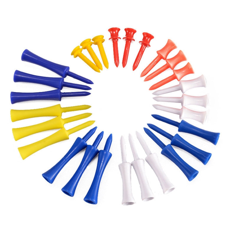 60 PCS PGM QT012 Golf Ribbon Needle Golf Plastic Ball TEE, Random Color Delivery, Specification: 43mm - Golf Accessories by PGM | Online Shopping South Africa | PMC Jewellery