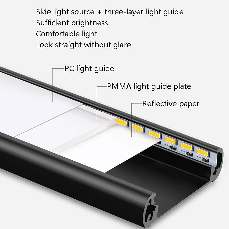 Intelligent Automatic Human Body Induction Wireless LED Lamp 20cm(Black + Neutral Light) - Sensor LED Lights by PMC Jewellery | Online Shopping South Africa | PMC Jewellery