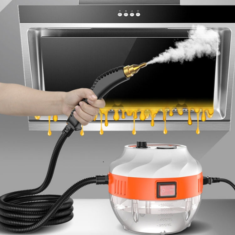 Steam Cleaner High Temperature Sterilization Cleaning Machine with 1L Water Tank 220V EU Plug(Orange) - Handheld Cleaner & Mops by PMC Jewellery | Online Shopping South Africa | PMC Jewellery
