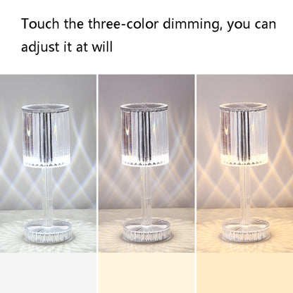 USB Charging Touch Diamond Crystal Table Lamp, Specification: USB Charging(RGB with Remote Control 16 Color)(Transparent) -  by PMC Jewellery | Online Shopping South Africa | PMC Jewellery