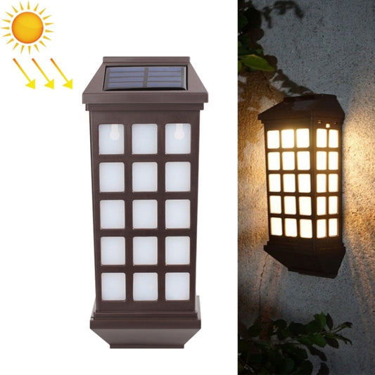 Solar Outdoor Long Panes Fence Wall Light Garden Decoration(Warm Light) - With Solar Panel by PMC Jewellery | Online Shopping South Africa | PMC Jewellery
