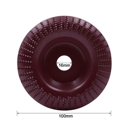 Woodworking Sanding Plastic Stab Discs Hard Round Grinding Wheels For Angle Grinders, Specification: 100mm Wine Red Curved - Abrasive Tools & Accessories by PMC Jewellery | Online Shopping South Africa | PMC Jewellery