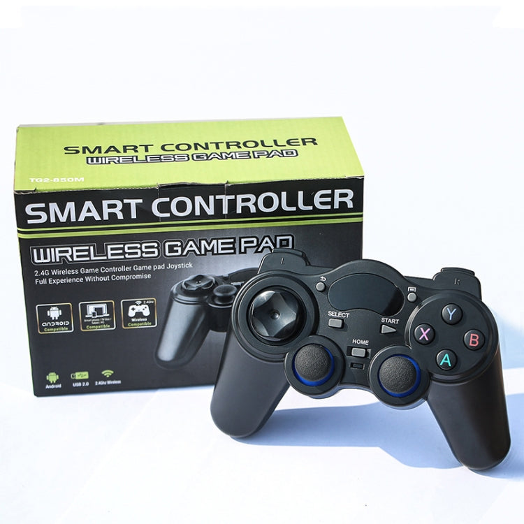 2.4G Wireless Singles Gamepad For PC / PS3 / PC360 / Android TV Phones, Configure: USB Receiver + Android Receiver + Type-C - Gamepads by PMC Jewellery | Online Shopping South Africa | PMC Jewellery