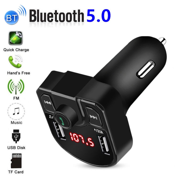 M9 Car Bluetooth MP3 Dual USB Car Charger(Black) - Bluetooth Car Kits by PMC Jewellery | Online Shopping South Africa | PMC Jewellery