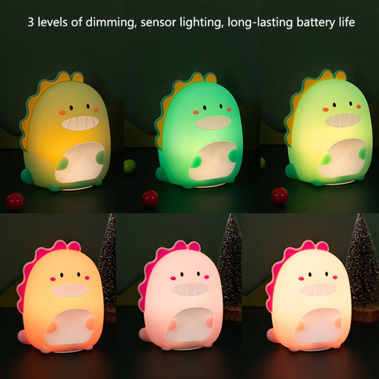 Bedroom Cartoon Dinosaur Silicone Sensor Night Light(Green) - Night Lights by PMC Jewellery | Online Shopping South Africa | PMC Jewellery