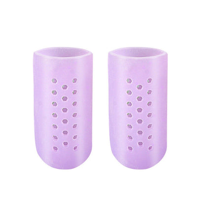 10 Pairs With Hole Toe Set High Heels Anti-Wear Anti-Pain Toe Protective Cover, Size: XS(Purple) - Corrector by PMC Jewellery | Online Shopping South Africa | PMC Jewellery